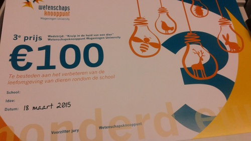 3de prijs voor Kangoeroegroep Aan de Basis